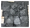 Black Limestone Loose Cladding Rock Surface with Net on Back